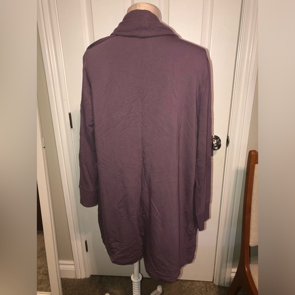 Soma Women's Deep Purple Cardigan Sweater - Picture 5 of 8